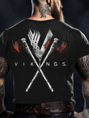 Bedrucktes T-Shirt im Viking-Stil für Männer
