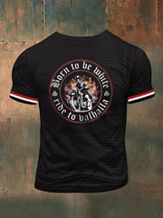 Herren Viking bedrucktes Kurzarm-T-Shirt