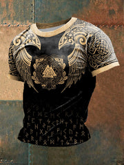 Herren Viking bedrucktes Kurzarm-T-Shirt