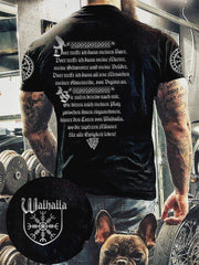 Herren Viking bedrucktes Kurzarm-T-Shirt