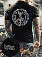 Herren Viking bedrucktes Kurzarm-T-Shirt