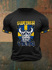 Herren Swedish Viking T-Shirt mit kurzen Ärmeln