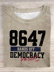 Unisex 8647FDT Hands Off Resist Printed T-shirt