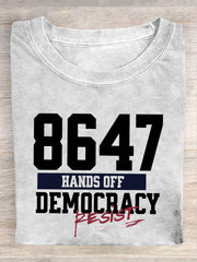 Unisex 8647FDT Hands Off Resist Printed T-shirt
