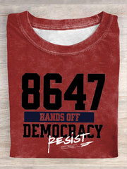 Unisex 8647FDT Hands Off Resist Printed T-shirt