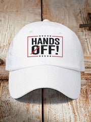 Unisex Hands Off  Printed Hat