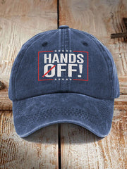 Unisex Hands Off  Printed Hat