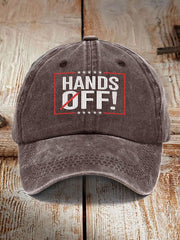 Unisex Hands Off  Printed Hat