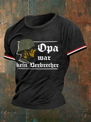 Opa War kein Verbrecher Bedrucktes Kurzarm-T-Shirt für Männer