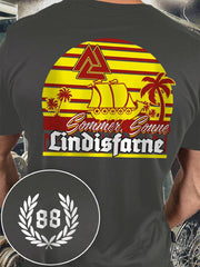 Herren Sommer Sonne 88 bedrucktes Kurzarm-T-Shirt
