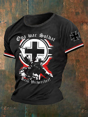Männer Mein Opa Kriegs soldat Kein Verbrecher bedrucktes Kurzarm-T-Shirt