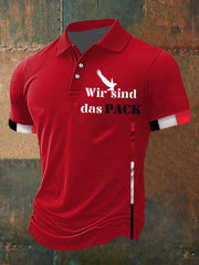 Herren Wir sind das Pack Bedrucktes Kurzarm-shirt