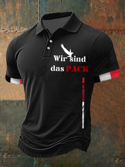 Herren Wir sind das Pack Bedrucktes Kurzarm-shirt