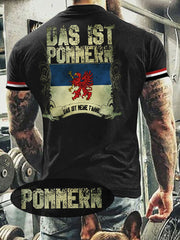Herren T-Shirt Meine Fahne Pommern