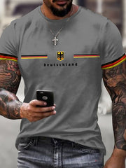 Deutschland bedrucktes Kurzarm-T-Shirt für Männer
