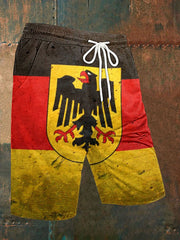 Herren-Deutschland Print Freizeit shorts