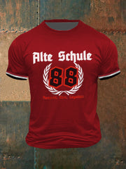 Männer Alte Schule T-Shirt mit kurzen Ärmeln