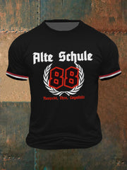 Männer Alte Schule T-Shirt mit kurzen Ärmeln