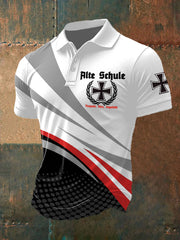 Bedrucktes Kurzarm-shirt für Männer Alte Schule