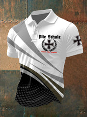 Bedrucktes Kurzarm-shirt für Männer Alte Schule