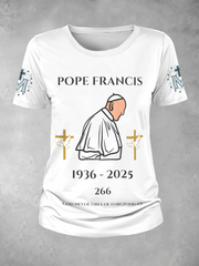 Women's Pope Francis 1936-2025 god never tires of forgiving us