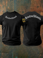 Deutschland bedrucktes Kurzarm-T-Shirt für Männer