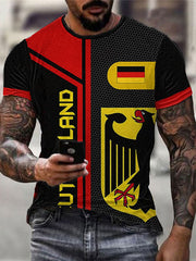 Deutschland Print T-Shirt für Männer