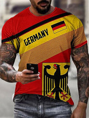 Deutschland Print T-Shirt für Männer