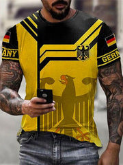 Deutschland Print T-Shirt für Männer