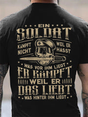 Männer Deutschland stolz bedruckt Kurzarm T-Shirt