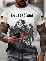 Deutschland Print T-Shirt für Männer