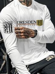 Bedrucktes Langarm-T-Shirt für Männer Dresden Deutschland