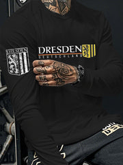 Bedrucktes Langarm-T-Shirt für Männer Dresden Deutschland