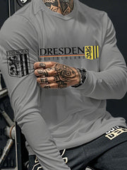 Bedrucktes Langarm-T-Shirt für Männer Dresden Deutschland