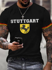 Herren Stuttgart Deutschland gedruckt Langarm T-Shirt