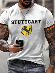 Herren Stuttgart Deutschland gedruckt Langarm T-Shirt