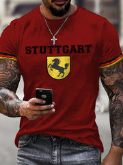 Herren Stuttgart Deutschland gedruckt Langarm T-Shirt