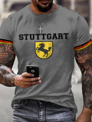 Herren Stuttgart Deutschland gedruckt Langarm T-Shirt