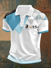 Herren Vintage Schriftzug lässig -Shirt