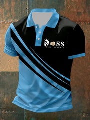 Herren Vintage Schriftzug lässig -Shirt