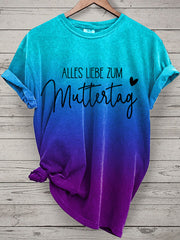 Kurzarm-T-Shirt für Damen alles liebe zum muttertag