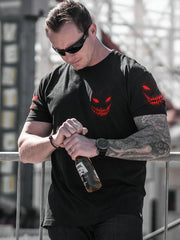 Herren ICH BIN NIE ALLEIN VOLL STÄN DIGER DRUCK Bedrucktes T-Shirt
