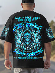 Herren WEIL ICH SO BIN WIE ICH BIN VOLL STÄNDIGER DRUCK Bedrucktes T-Shirt