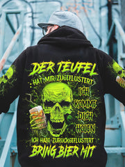 Herren BRING BIER MIT VOLLSTÄNDIGER DRUCK Bedruckter Hoodie