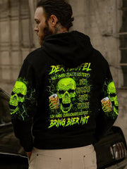 Herren BRING BIER MIT VOLLSTÄNDIGER DRUCK Bedruckter Hoodie