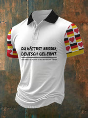 Men's Du Hattest Besser Deutsch Gelernt Print  Shirt