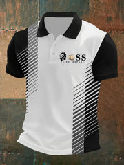 Herren Vintage Schriftzug lässig -Shirt