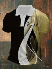 Herren Vintage Schriftzug lässig -Shirt
