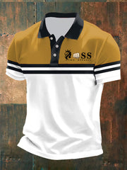 Herren Vintage Schriftzug lässig -Shirt