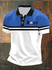 Herren Vintage Schriftzug lässig -Shirt